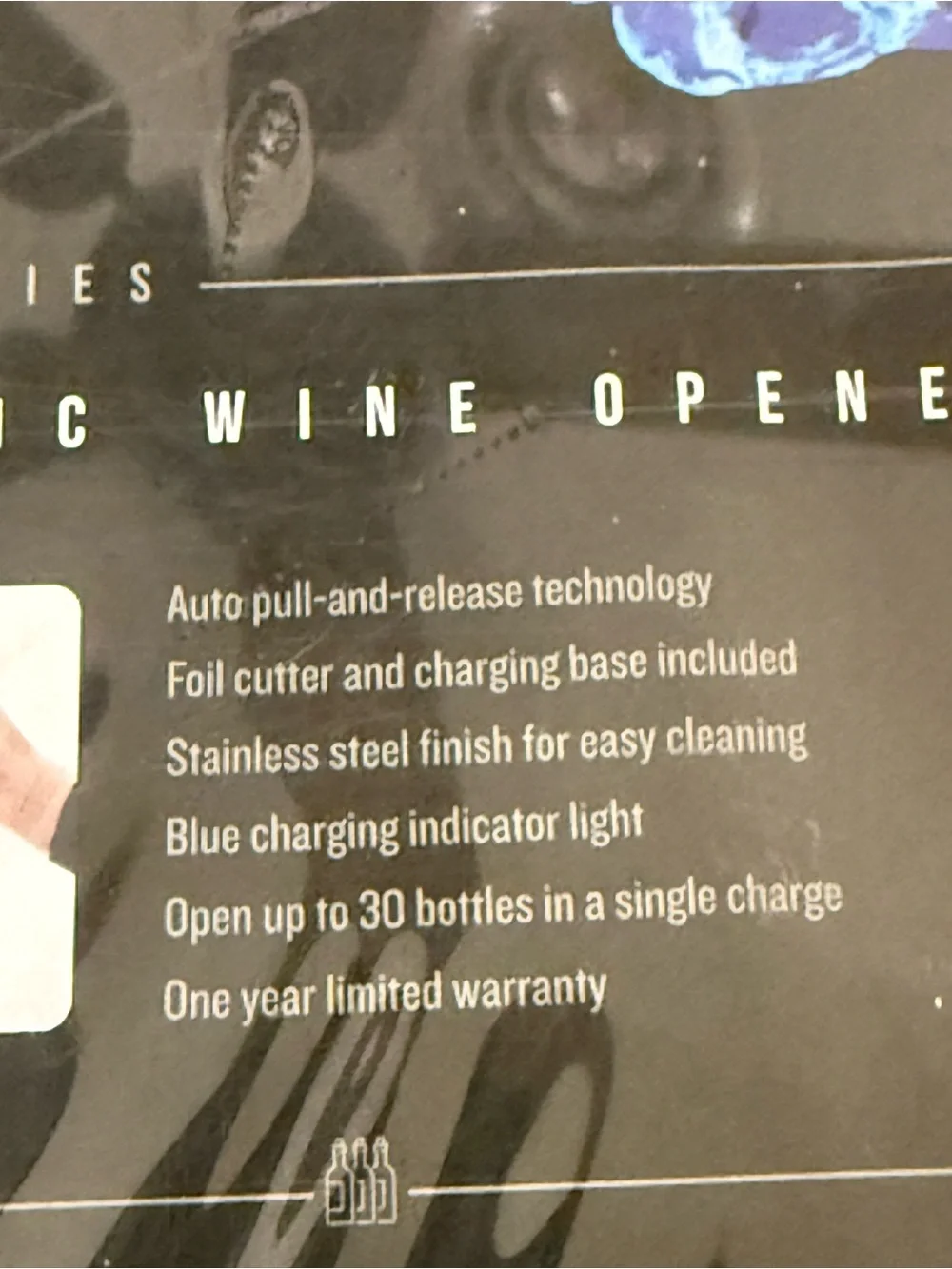 Avant Series Chefman Stainless Steel Rechargeable Electric Wine Opener